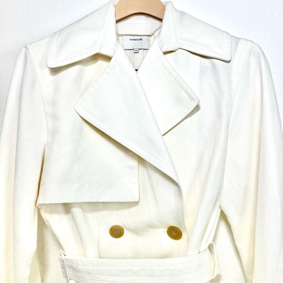 Vince Linen Blend Cropped Belted Jacket – Size XS – $495 Retail - Picture 7 of 12